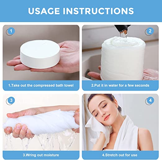 💥Last Day Promotion-[SAVE 50% OFF]--Disposable Compressed Cotton Bath Towel--BUY 5 GET 5 FREE & FREE SHIPPING