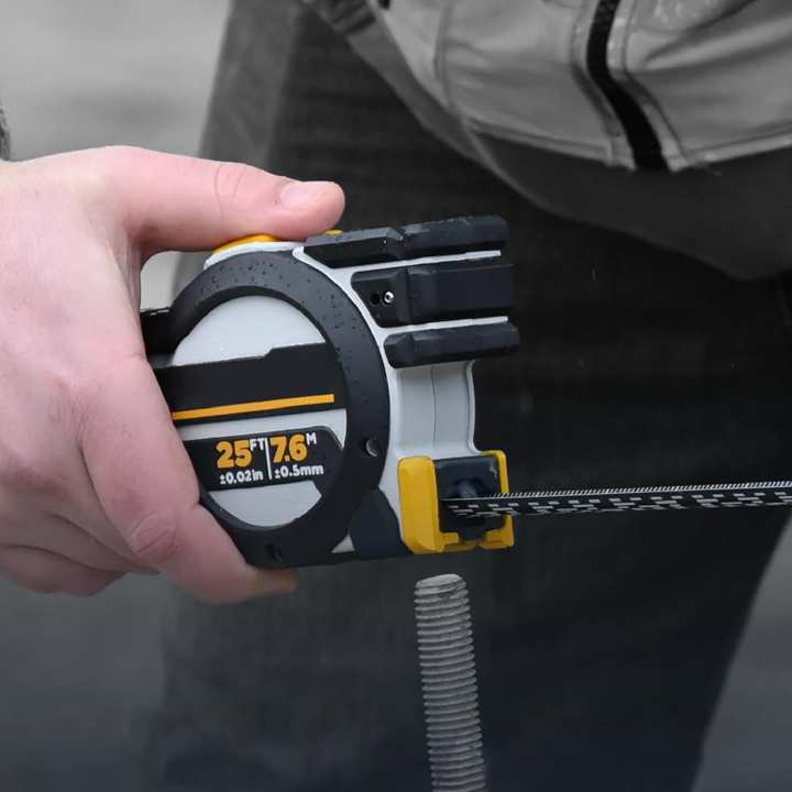 Professional Digital Tape Measure - Accurate Measuring Tool with Green Laser, E-Paper Measuring List, Measurements Shared Over Bluetooth, Replaceable Blades