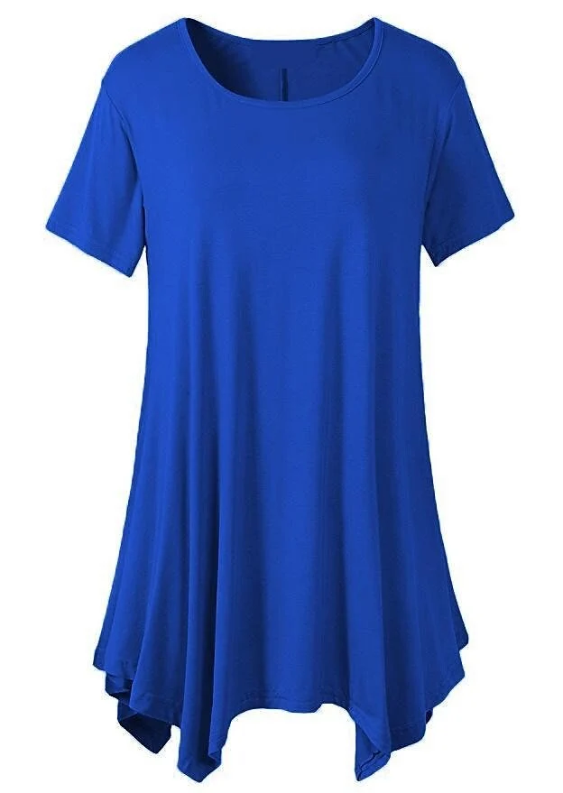 (2024 spring hot sale 50% off Women's）💥 Summer Mid-length Short-sleeved T-shirt Loose Round Neck