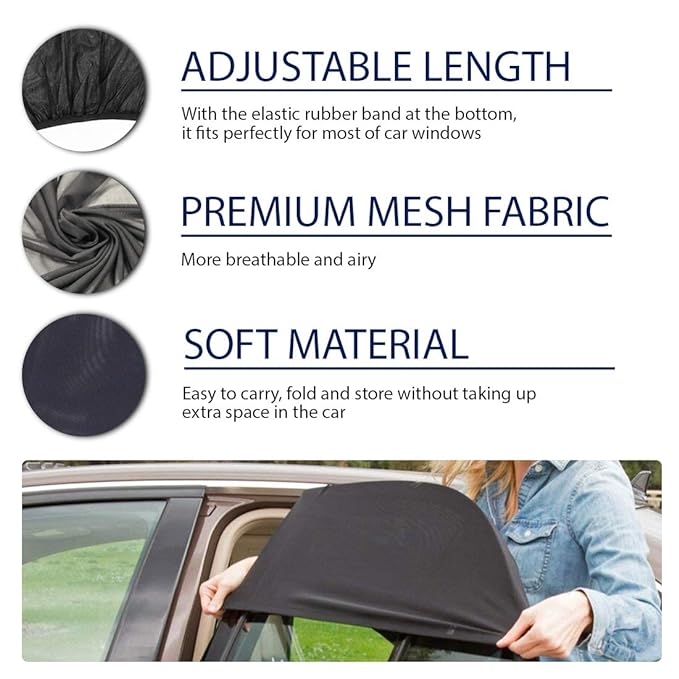 🔥Kaufen Sie 2 kostenlose Versandkosten🔥Auto-Moskitonetz für Sonnenschutz-Sonnenschutz (4 Stück)