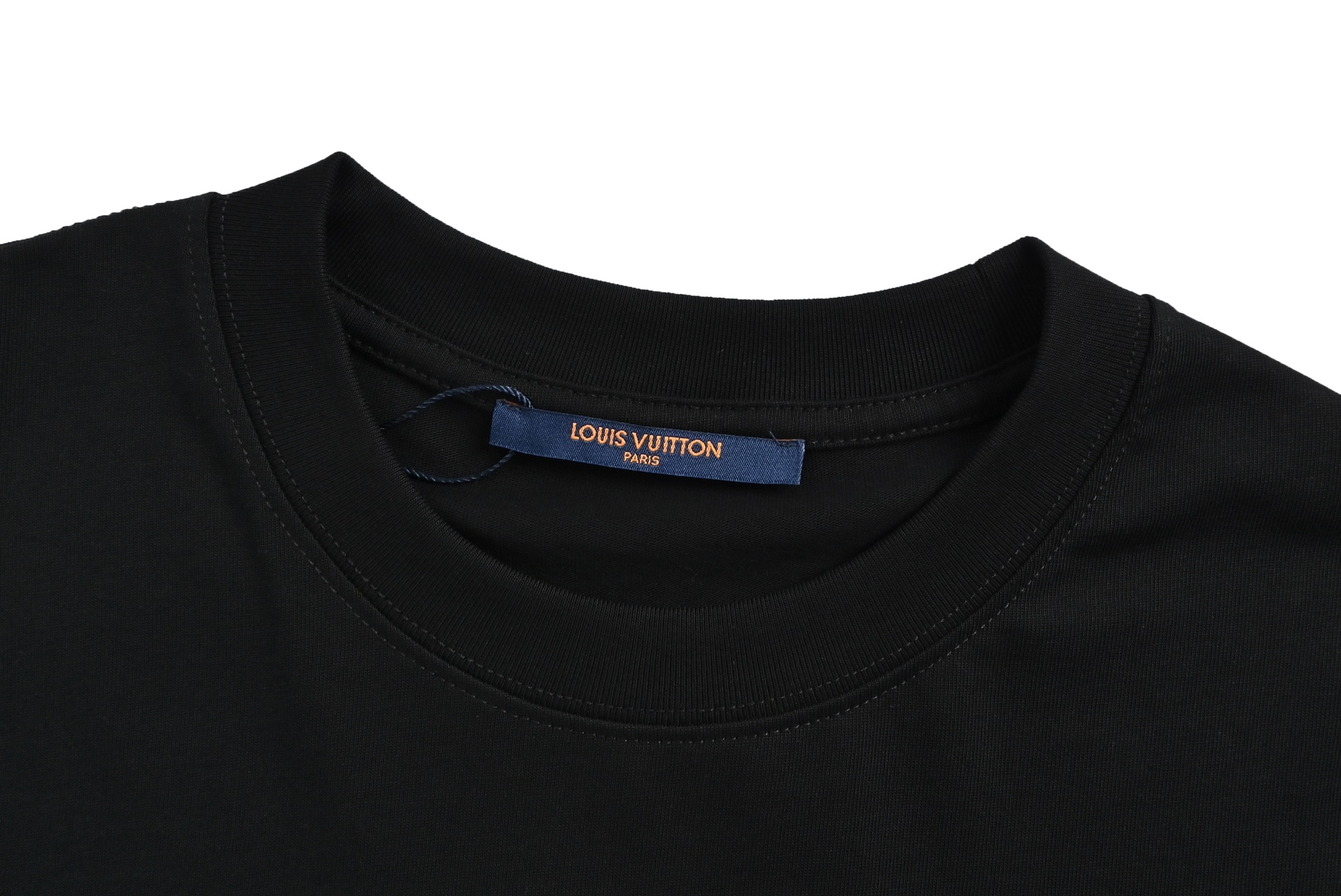 Louis Vuitton 25ss hemp rope embroidered short sleeve