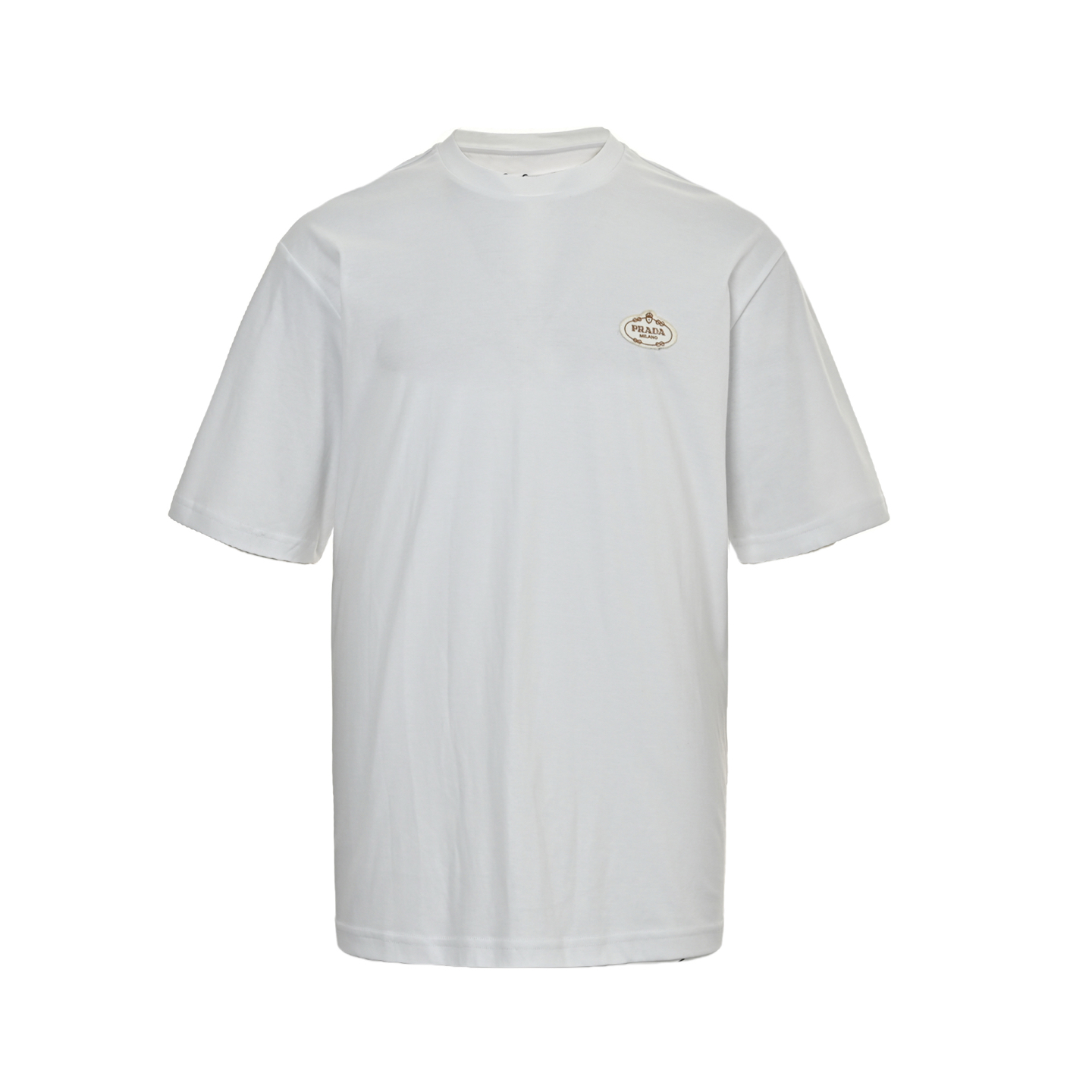 Prada 25ss chest embroidered patch logo short sleeve