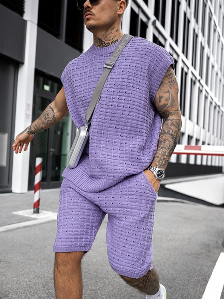 Men's Knitted Summer Set