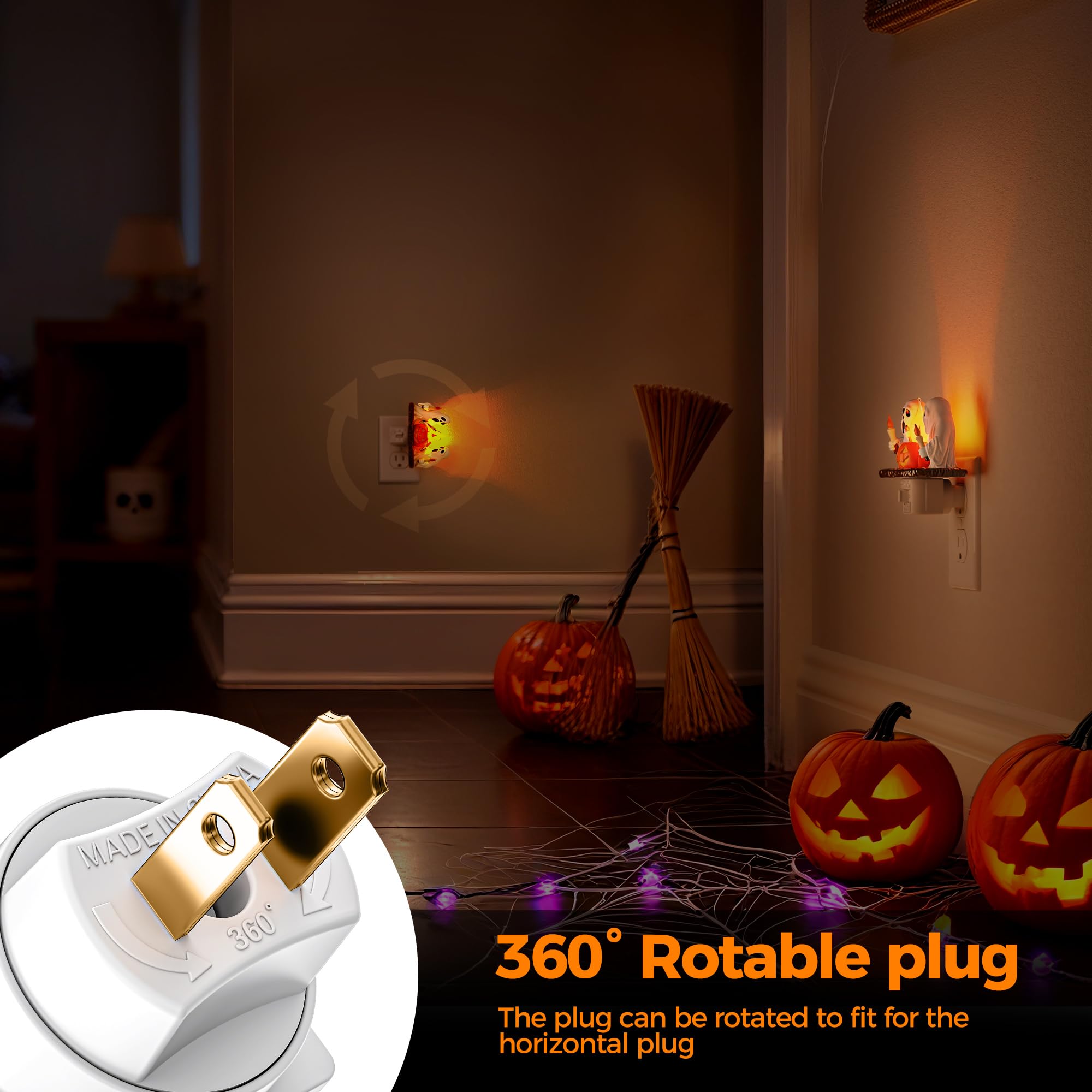 💥ON SALE💥Spooky LED Ghost Night Light  with Flickering Campfire 👻🔥