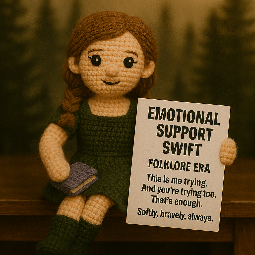 🌟 EMOTIONAL SUPPORT SWIFT Collection Knitted Dolls