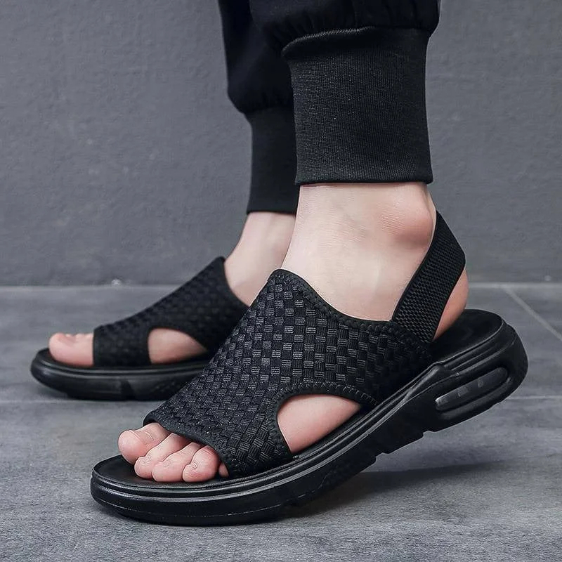 (🔥Father's Day Promotion 60% OFF)-Soft Sole Woven Summer Sandals