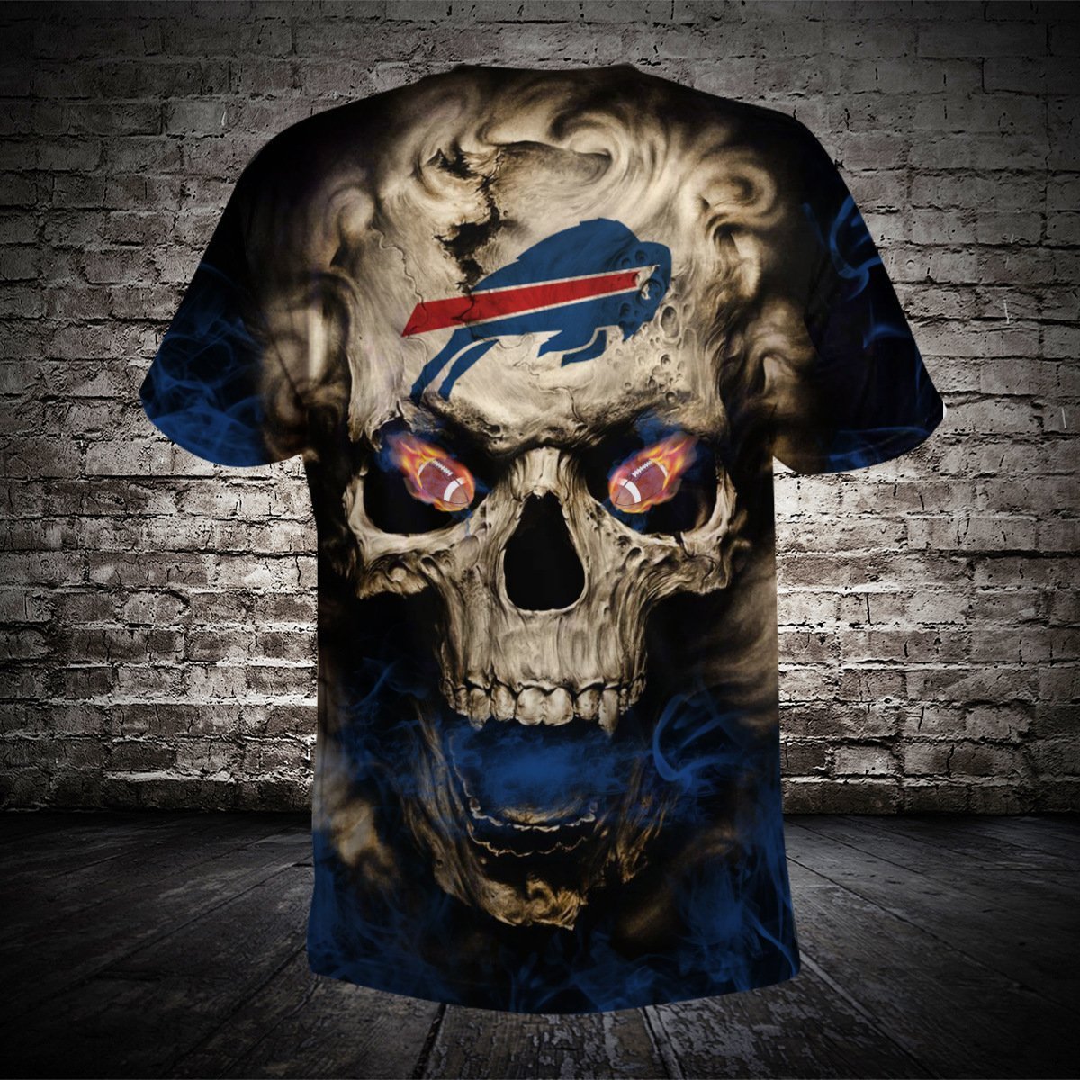 BILLS 3D HOODIE SKULL52