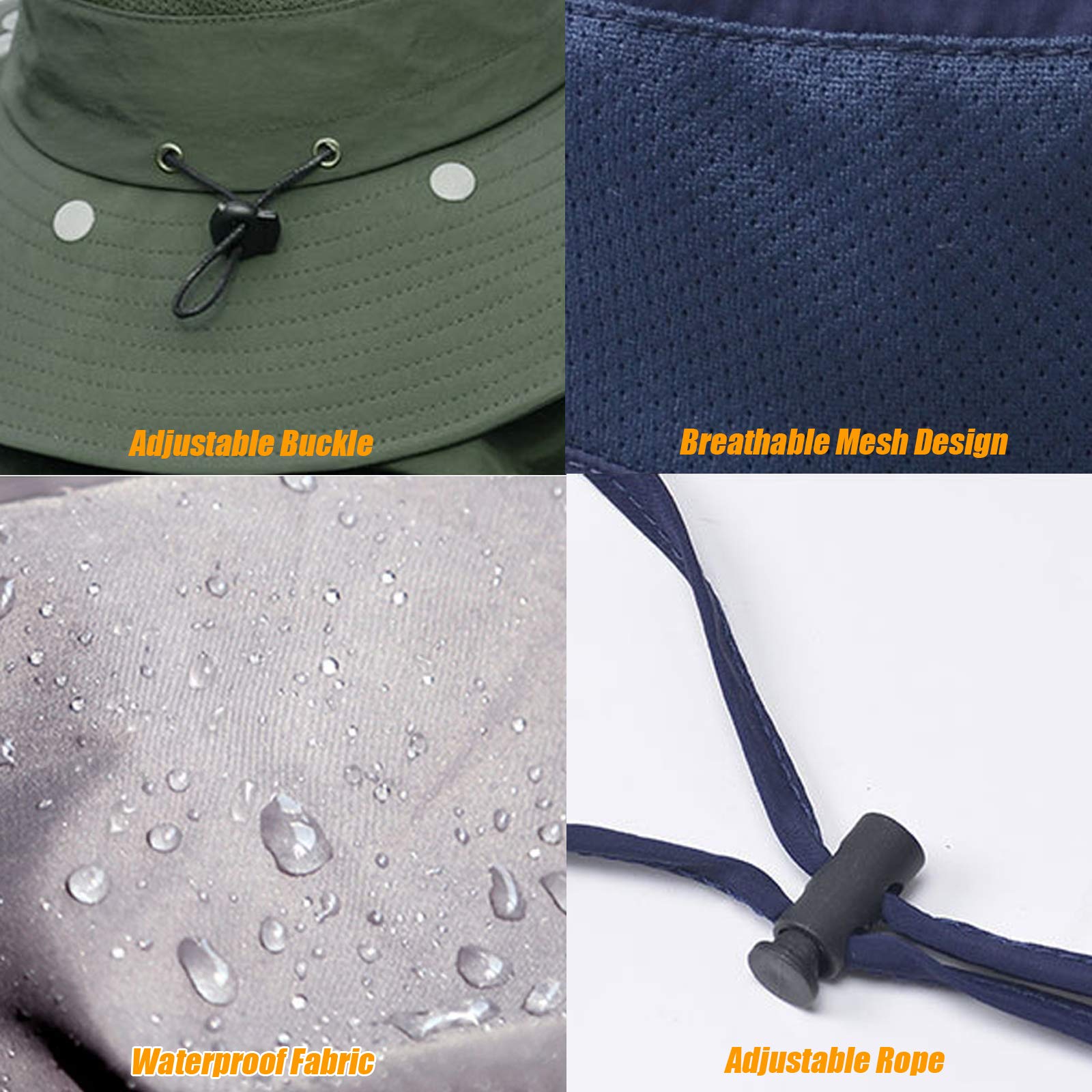 🔥 Hot Selling 🔥-[SAVE 50% OFF]--Men & Women Outdoor UV Sun Protection Wide Brim Hat with Face Cover & Neck Flap--BUY 2 GET FREE SHIPPING!