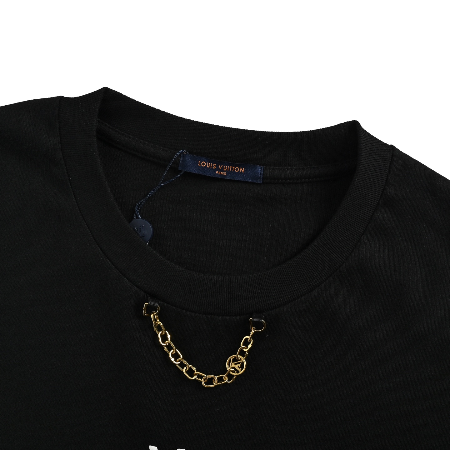 Louis Vuitton 25ss lettering print chain short sleeve