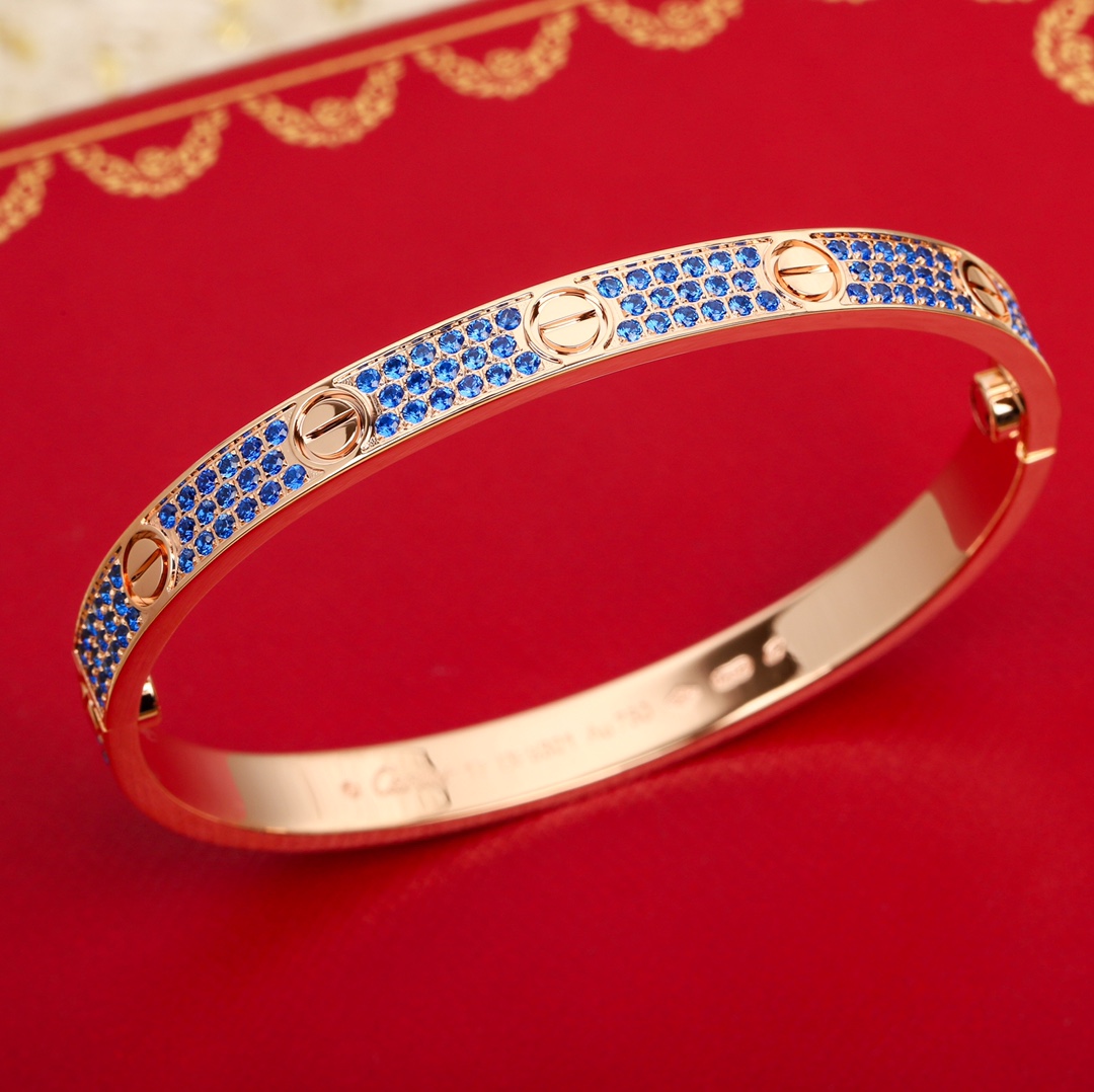 Cartier Love wide screw full diamond bracelet