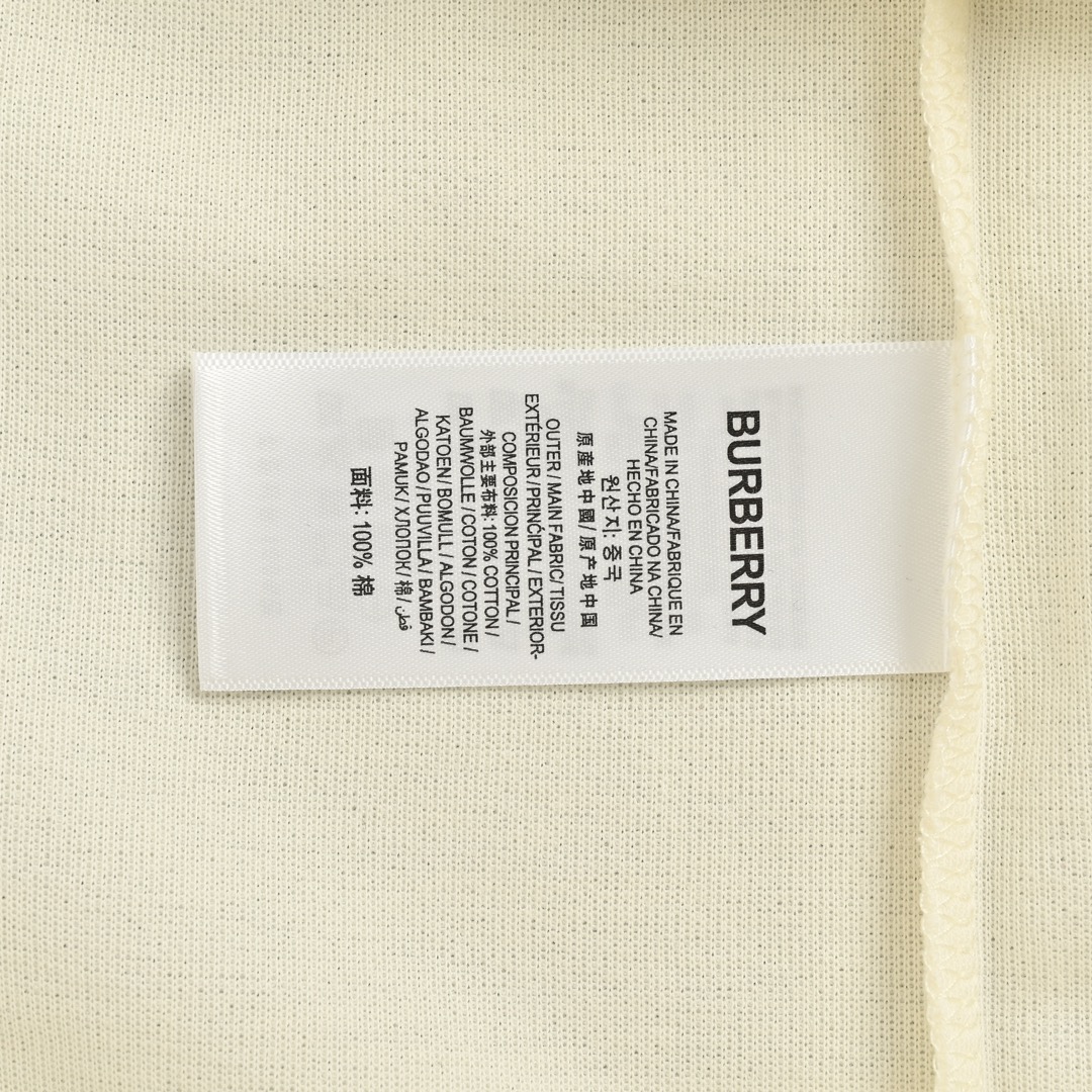 Burberry 24ss back waist knight warhorse print terry cloth short sleeves