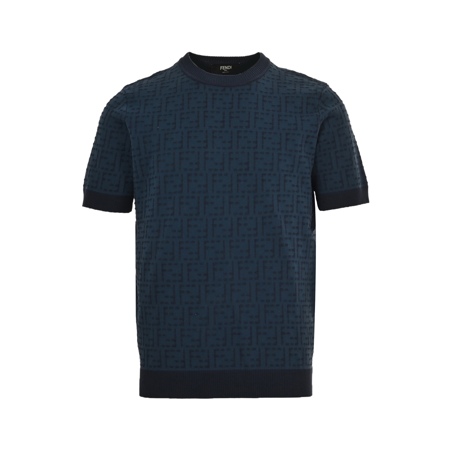 Fendi 25ss all-over FF jacquard knit short sleeves
