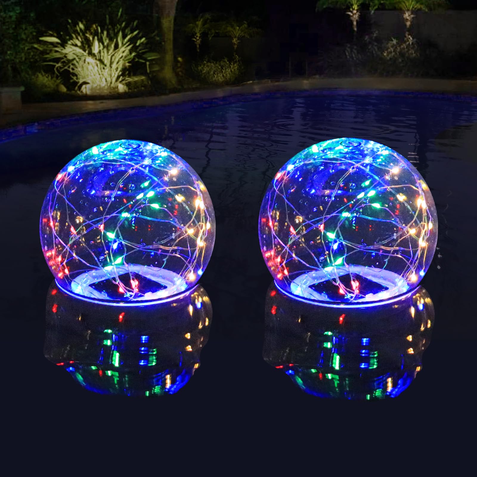 🔥On Sale🔥Updated Floating Pool Lights Solar Powered