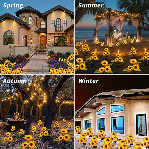 💥Last Day Promotion-[SAVE 50% OFF]--Waterproof Solar Sunflower Light--BUY 3 GET 10% OFF & FREE SHIPPING