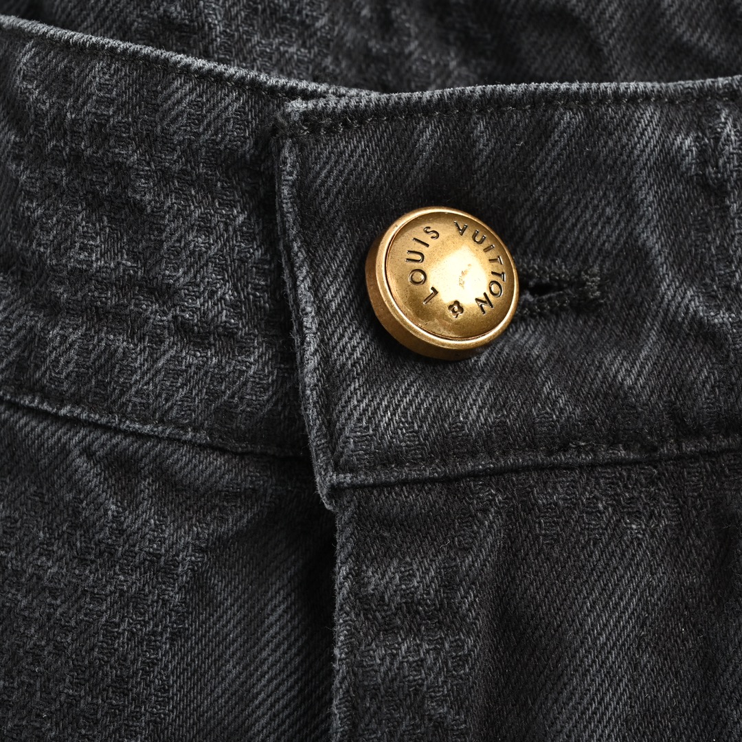 Louis Vuitton 24Fw Dark Checkerboard Jeans