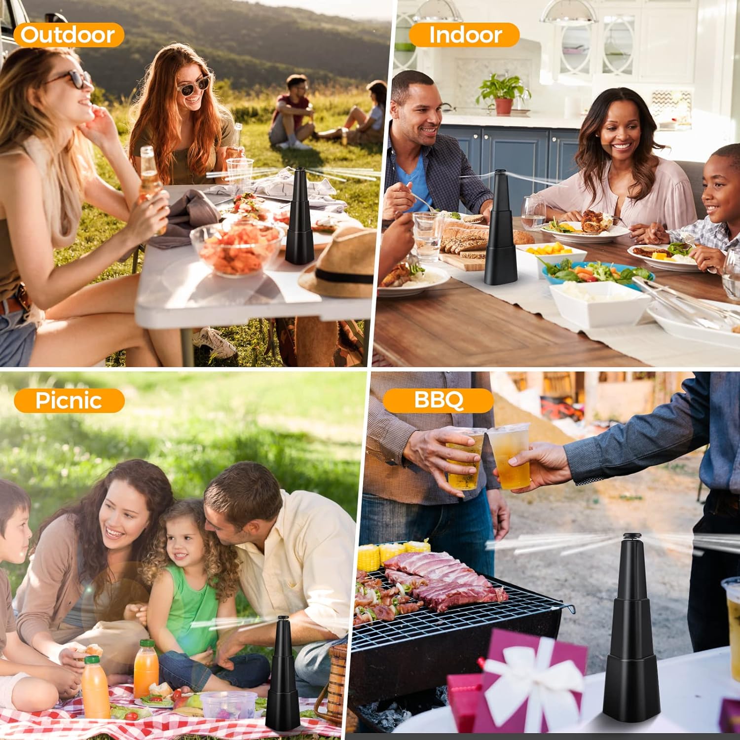 👍Last Day Promotion 60% OFF💥Portable & Soundless Fly Fans for Tables