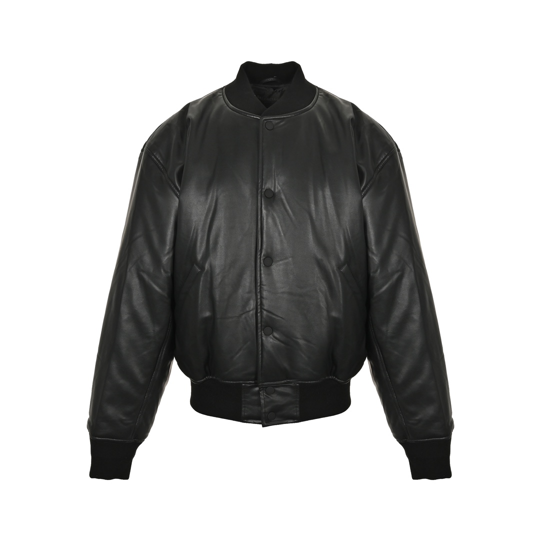 Balenciaga 24FW printed jacket leather coat
