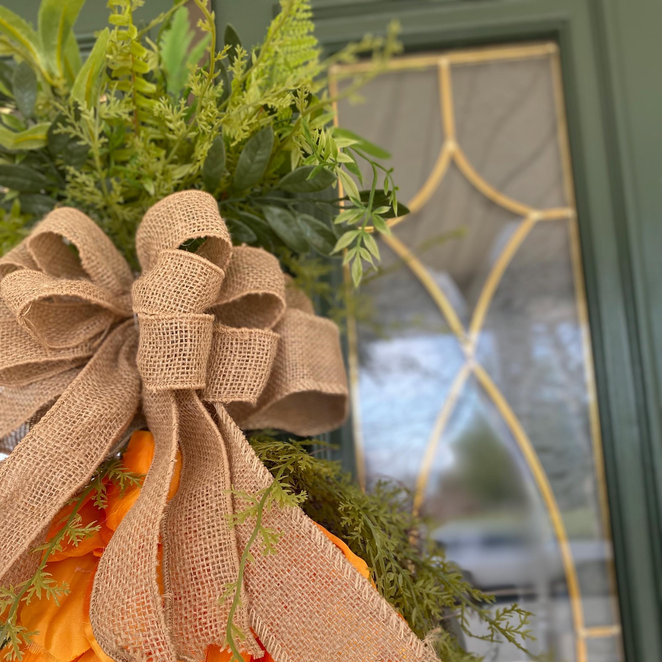 🥕🌿 Tulip Carrot Wreath – The Cutest Easter & Spring Welcome! 🐰✨