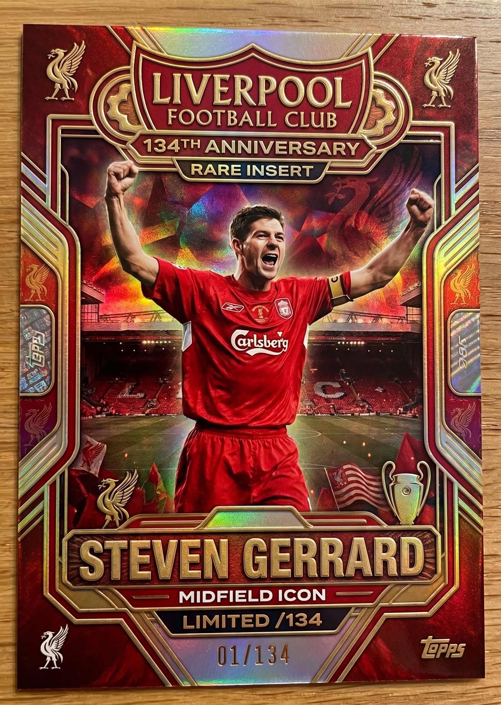 Liverpool Football Club 134th Anniversary Legacy Collection Cards