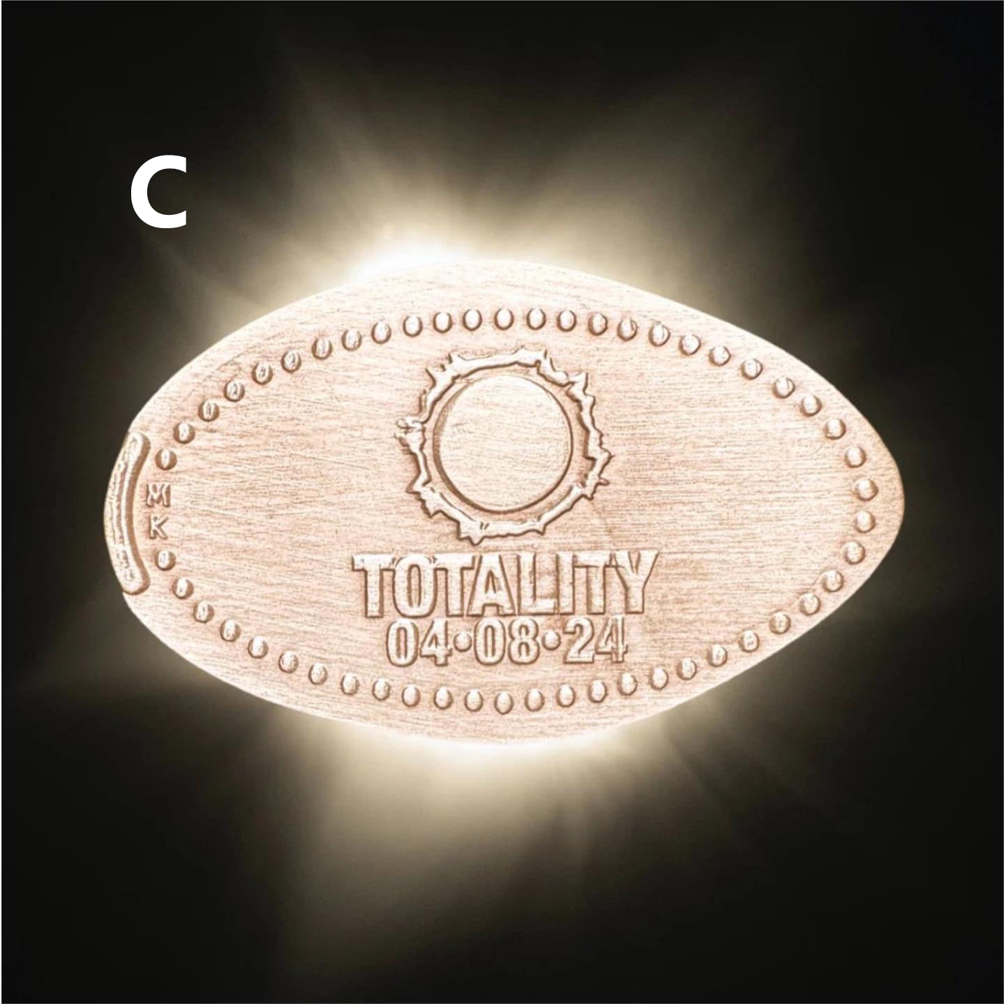 Great American Solar Eclipse 2024 | Pressed Copper Penny