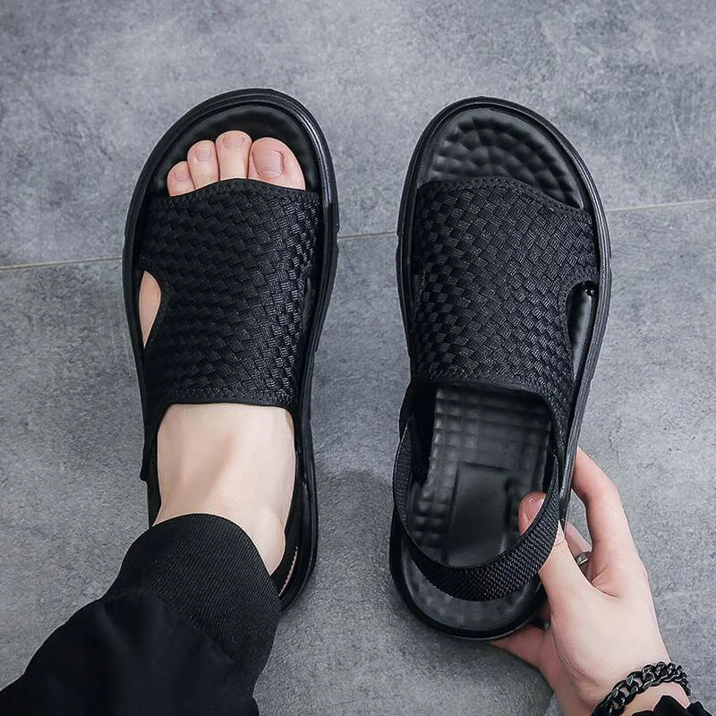 (🔥Father's Day Promotion 60% OFF)-Soft Sole Woven Summer Sandals