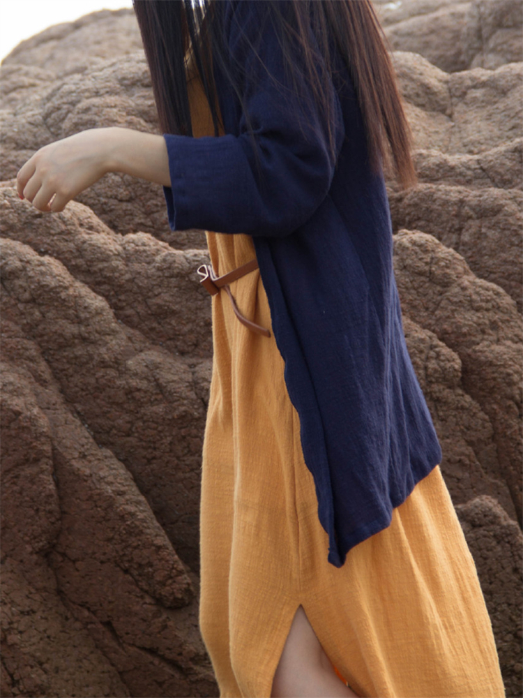 Basic Oversize Breathable Linen Cotton Cardigan