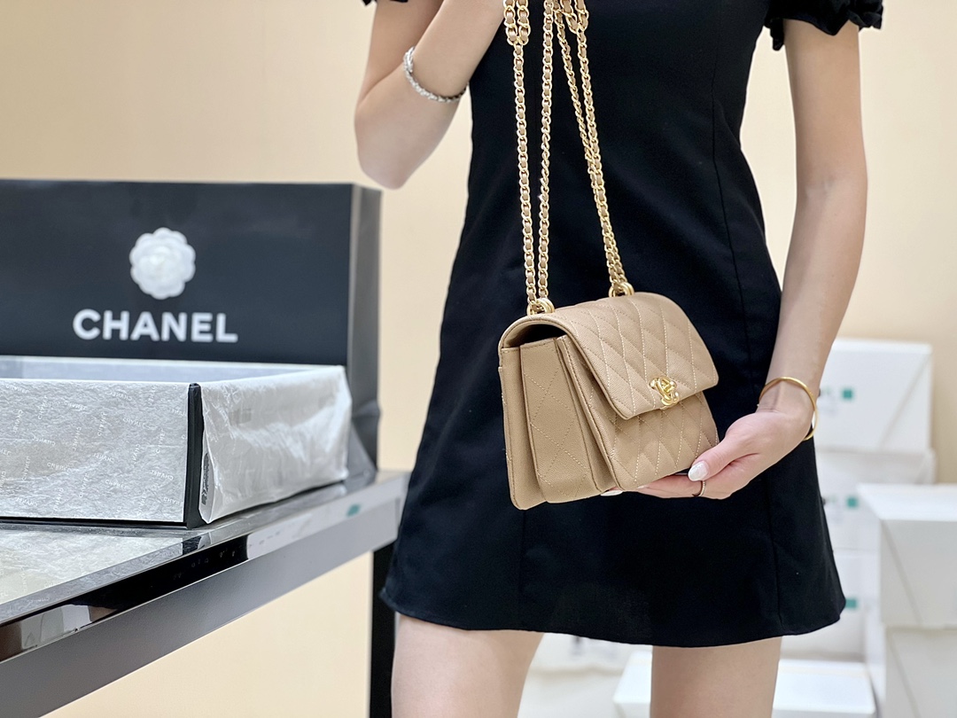Chanel 22k Autumn and Winter Haute Couture Collection Chain Bag AS3580
