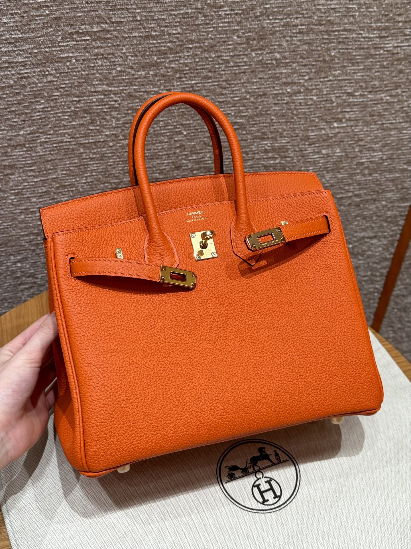 Hermès Birkin 93Orange (Handmade to order)