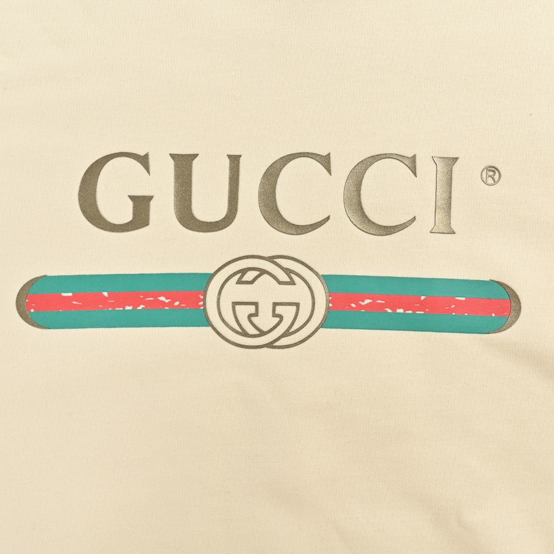Gucci 24Fw crewneck sweatshirt with yellow duck print on the back