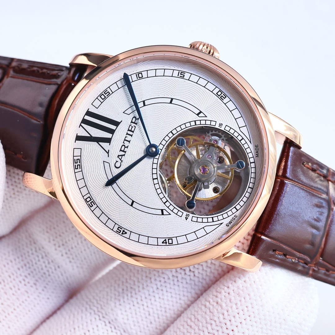 Cartier True Flywheel KF1 Rotonde de Cartier Tourbillon Cadran Love Tourbillon Watch