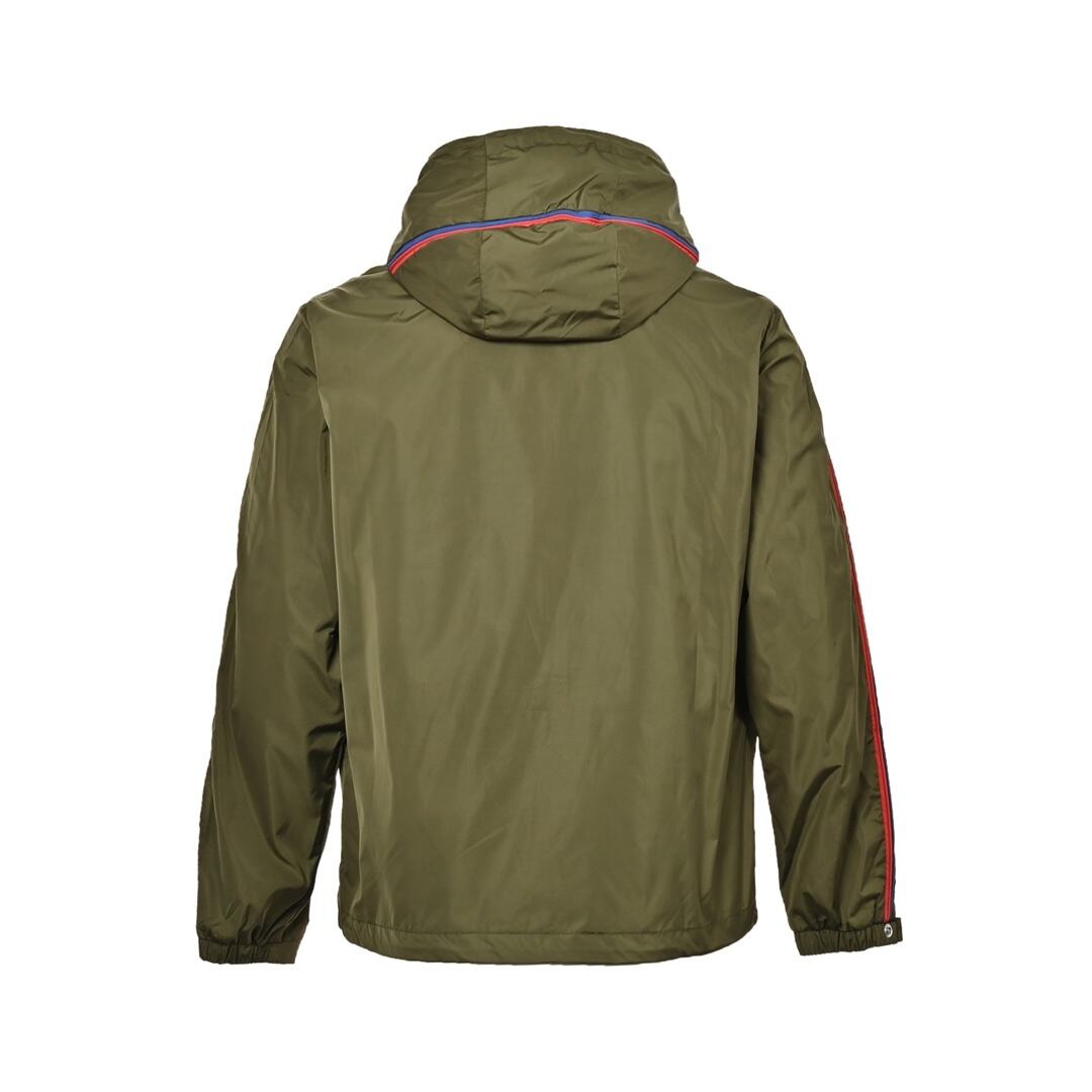 Moncler 24Fw side webbing hooded windbreaker jacket