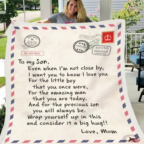 (🎁2024 New Year Hot Sale🎁)🎁Daughter's Gift - Letter Blanket Gift- Sweet Words To My Daughter (49% OFF TODAY)