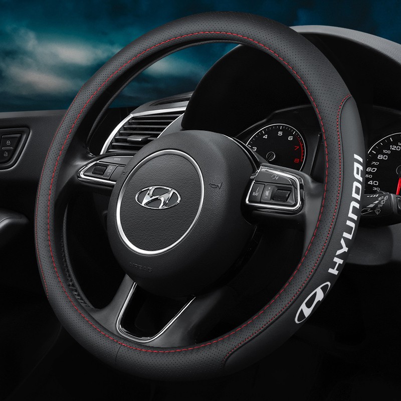 🚗Car Odorless Leather Car Steering Wheel Cover