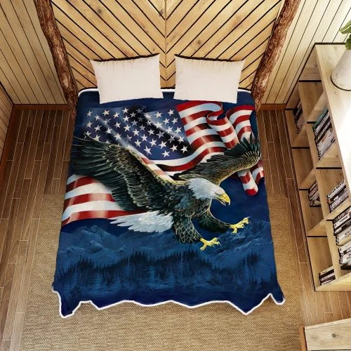 American Eagle Quilt Blanket