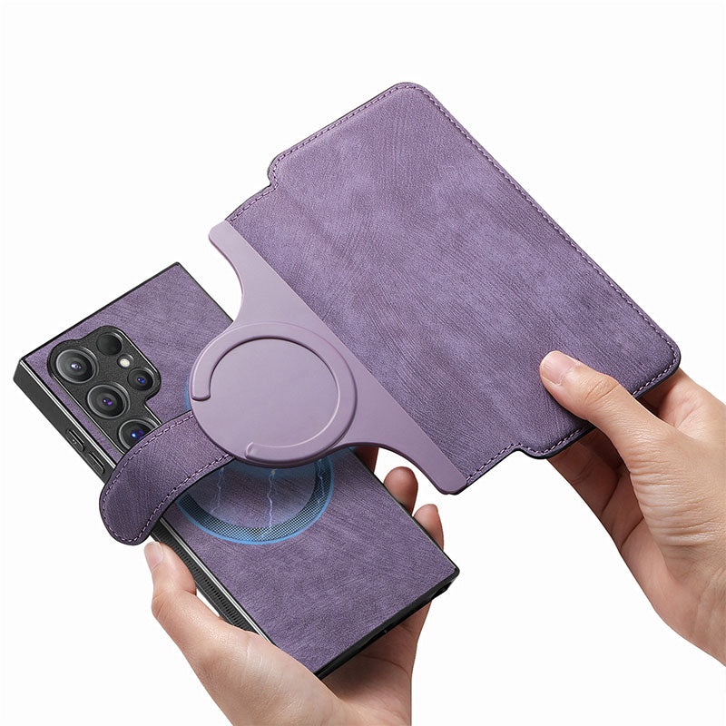 Magnetic Shockproof Phone Case with Detachable Card Holder