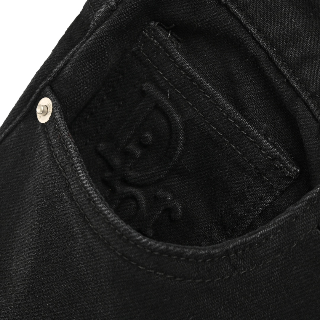 Dior 23Fw slogan jeans