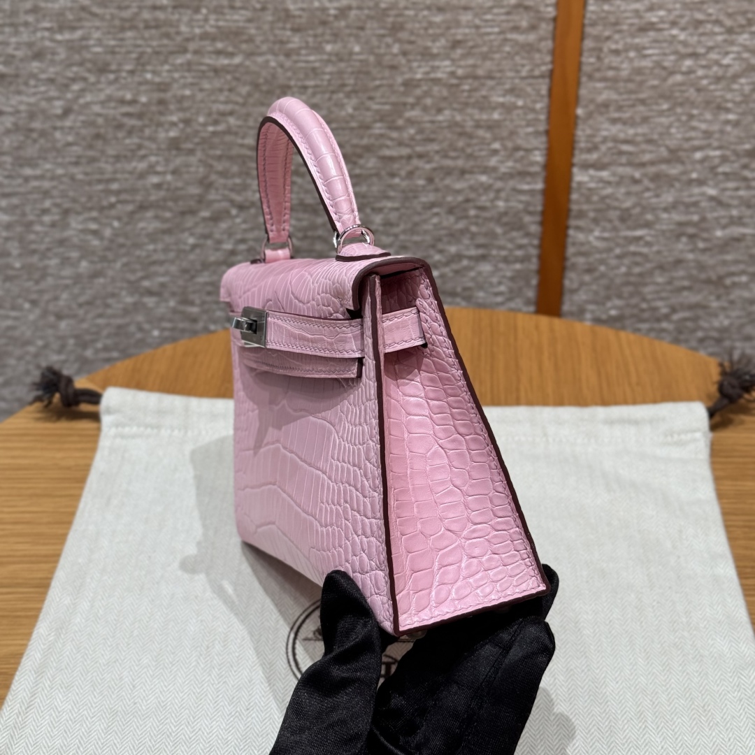 Hermes mini kelly 2 3QRose Sakura (handmade to order)