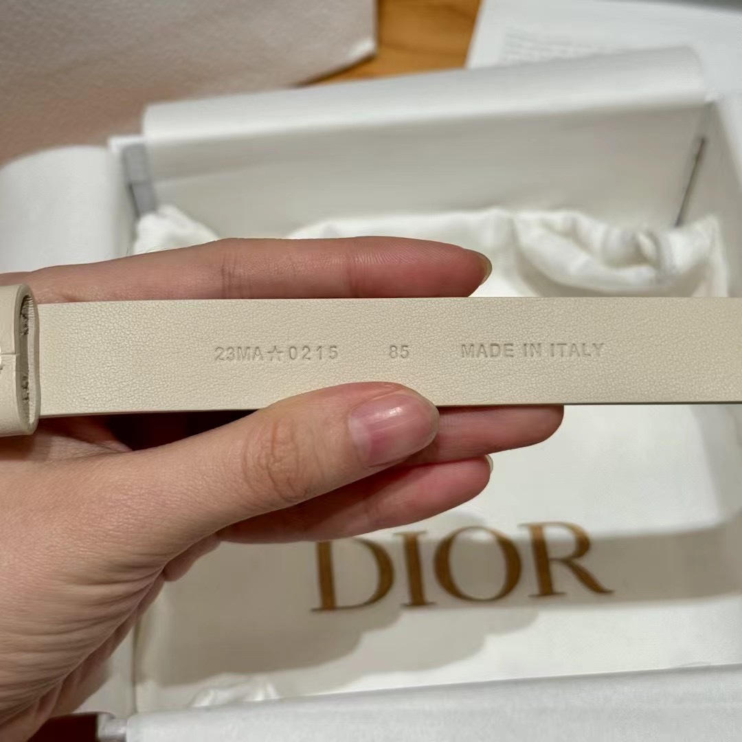 Dior Cowhide Women's Belt 2.0CM Width