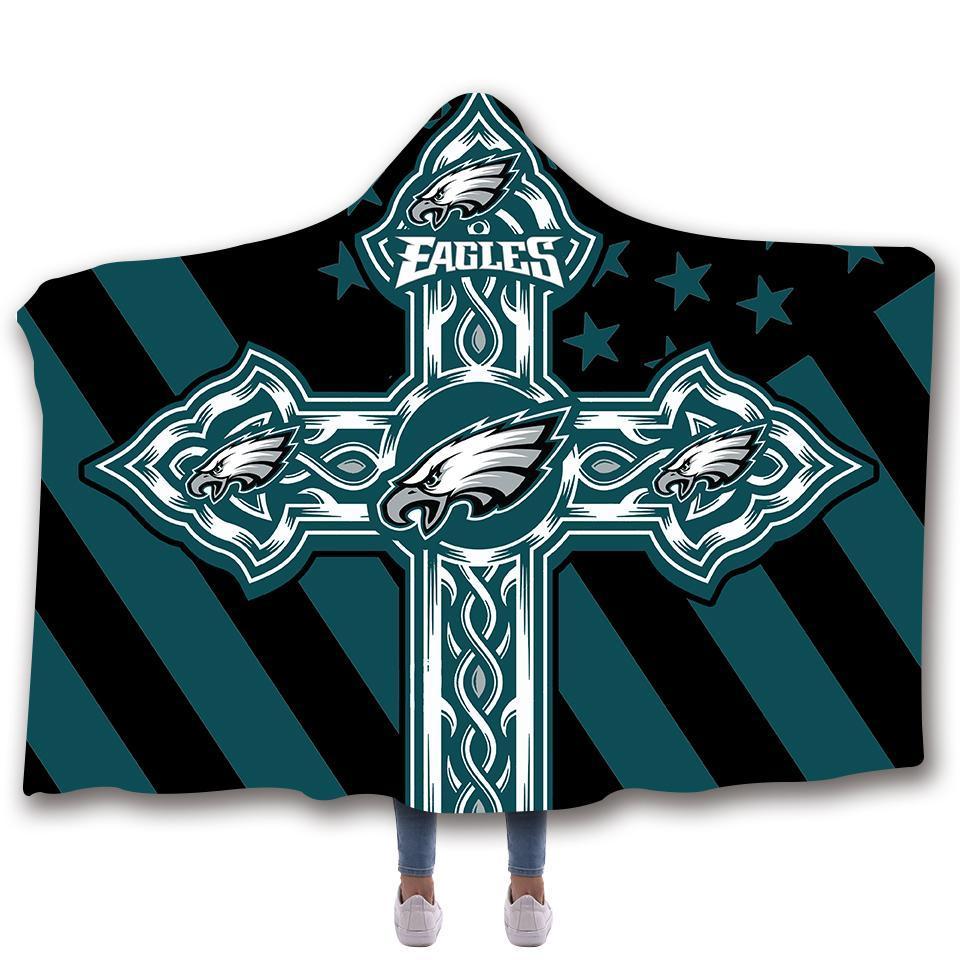 PHILADELPHIA EAGLES CLASSIC 3D HOODED BLANKET
