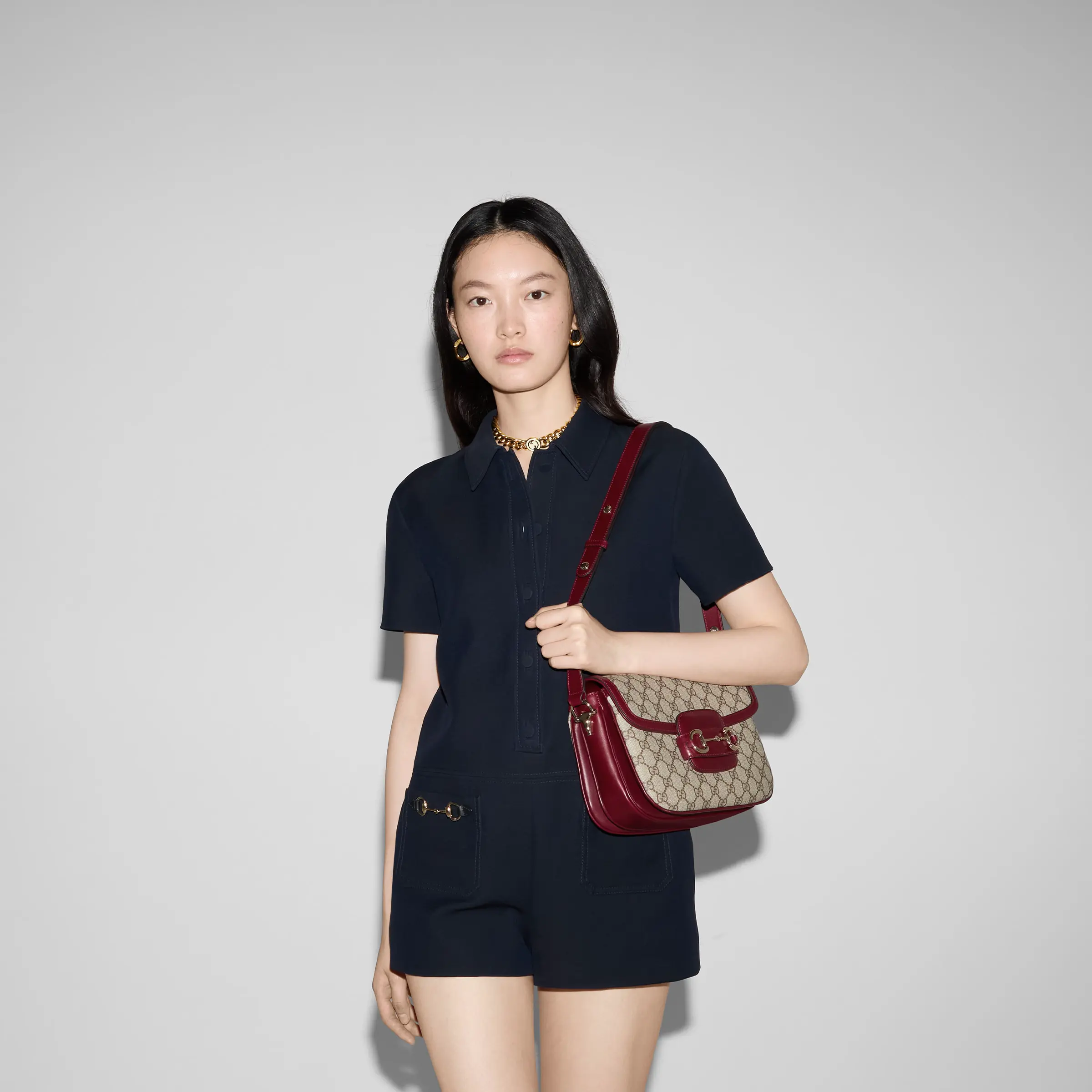 Gucci Horsebit 1955 soft medium shoulder bag815178FAD6M8759