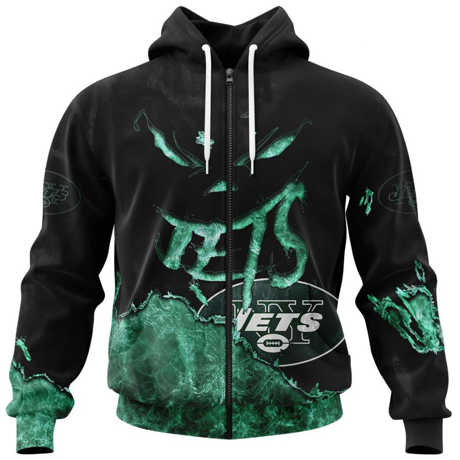 NEW YORK JETS 3D HOODIE HALLOWEEN001