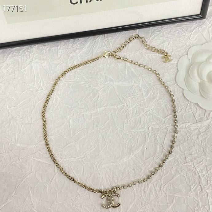 CHAN 24 rhinestone necklace