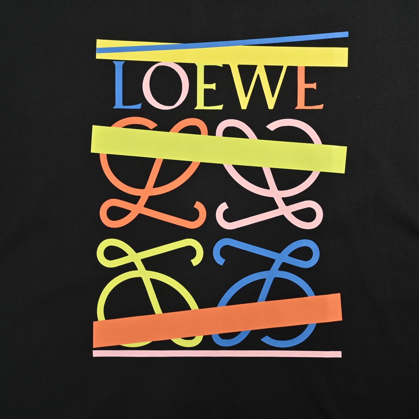 Loewe 25ss tape four-leaf clover print short-sleeve
