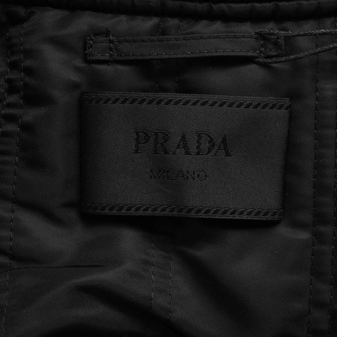 Prada 24Fw baseball jacket with P patch and medal on chest