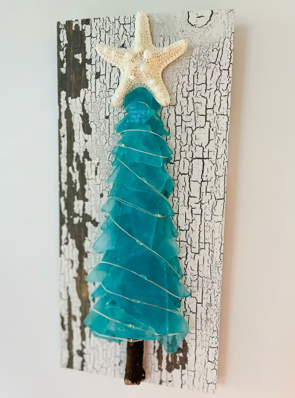 🔥 Last Day 70%OFF🔥DIY Sea Glass Christmas Tree🌊🌲