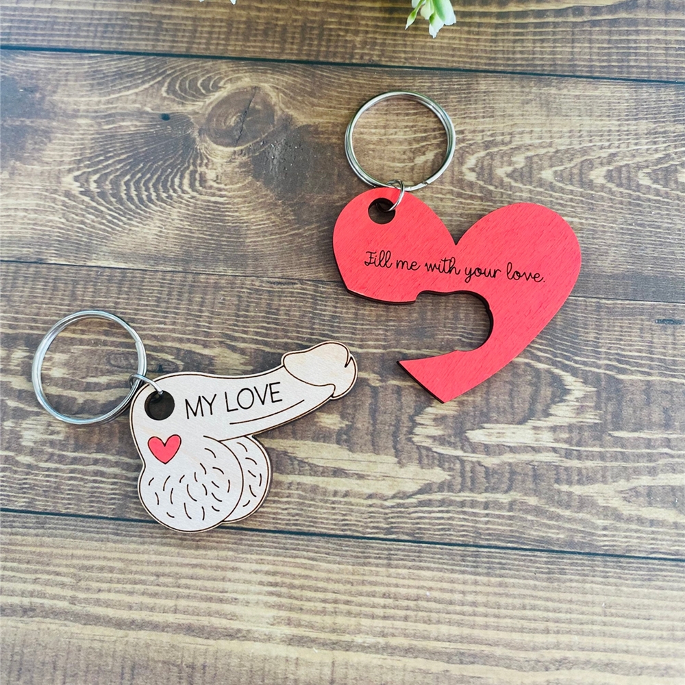 Fun couple keychain