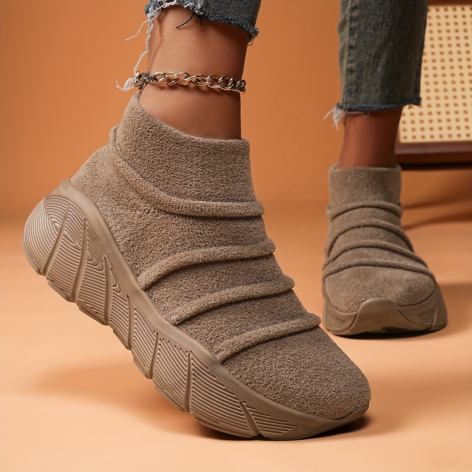 🎄CHRISTMAS ON SALE🎄UltraCozy EVA Flannel Fleece Ergonomic Sneakers