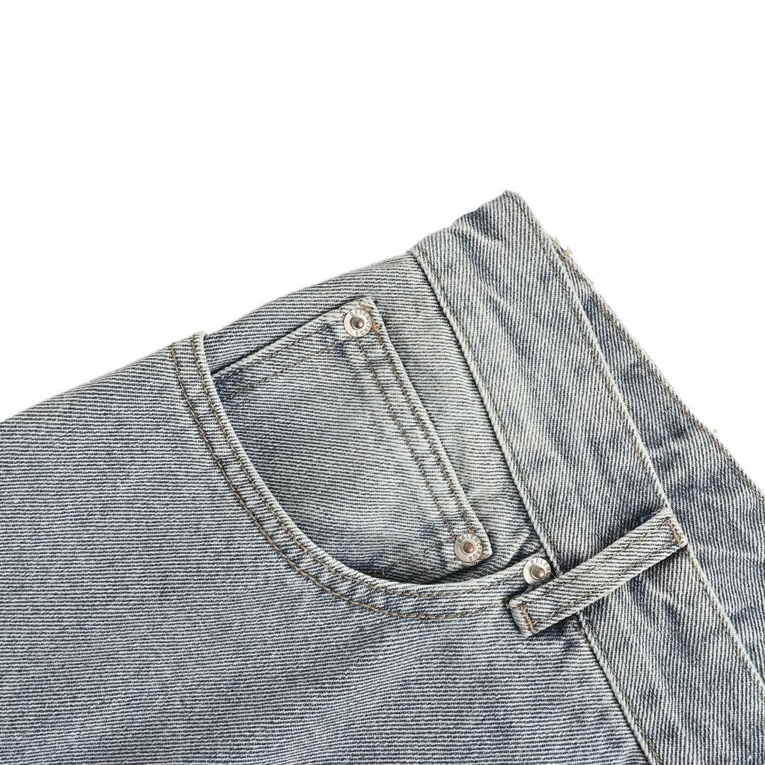 Balenciaga Ice Blue Wide Leg Jeans