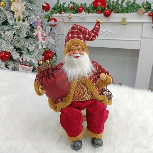 🎅Merry Christmas Decorations for Sitting Santa Claus Christmas ornament 🎅