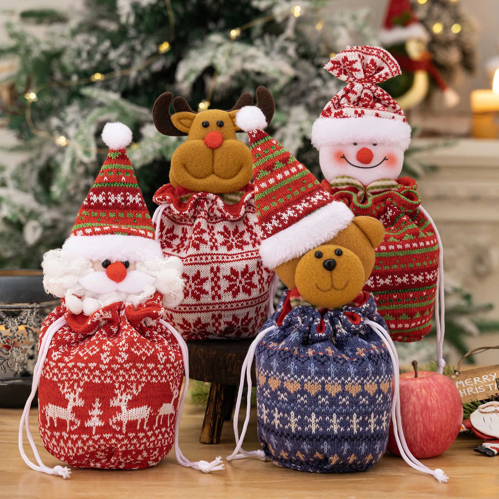 🎄Early Christmas Sale - 50% OFF🔥Christmas Knitted Doll Gift Bags